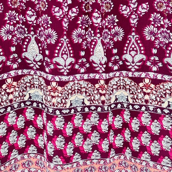 Beautiful St. John's  Bay women's purple boho floraL top / blouse, Lined, S, NWT - Picture 7 of 9